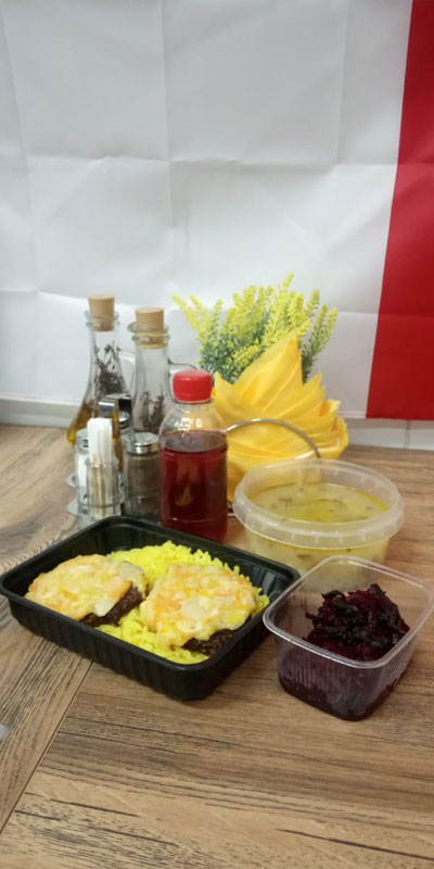 Рис с мясом и свеклой Видное